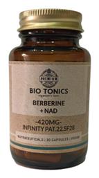 Bio Tonics Berberine + NAD 420mg 30 φυτικές κάψουλες