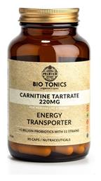 Bio Tonics Carnitine Tartrate Συμπλήρωμα Διατροφής με Καρνιτίνη 220mg 90 φυτικές κάψουλες από το Pharm24