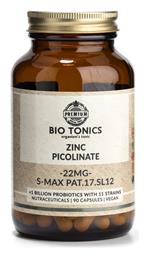 Bio Tonics Zinc Picolinate 22mg 90 φυτικές κάψουλες από το CareLife