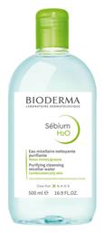 Bioderma Micellar Water Ντεμακιγιάζ Sebium Η2Ο για Λιπαρές Επιδερμίδες 500ml