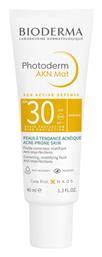 Bioderma Photoderm AKN Mat Fluid SPF30 Αντηλιακή Κρέμα 40ml