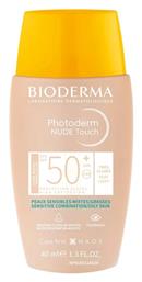 Bioderma Photoderm Nude Touch Αντηλιακή Κρέμα Προσώπου SPF50+ με Χρώμα Very Light 40ml από το Pharm24