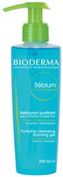 Bioderma Sebium Gel Καθαρισμού Προσώπου 200ml