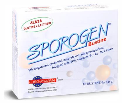 Bionat Sporogen Bustine 10 φακελίσκοι Βανίλια