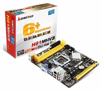 Biostar H81MHV3 Ver. 7.x Motherboard Micro ATX με Intel 1150 Socket