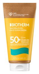 Biotherm Waterlover Sunscreen Αντηλιακή Κρέμα Προσώπου SPF50 50ml από το Galerie De Beaute