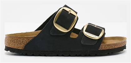 Birkenstock Arizona Big Buckle Δερμάτινα Ανατομικά Σανδάλια Μαύρα