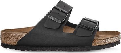 Birkenstock Arizona Birko-Flor Δερμάτινα Ανδρικά Σανδάλια σε Μαύρο Χρώμα Regular Fit από το Modivo