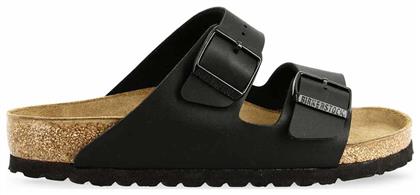 Birkenstock Arizona Birko-Flor Γυναικεία Σανδάλια Ανατομικά σε Μαύρο Χρώμα Regular Fit