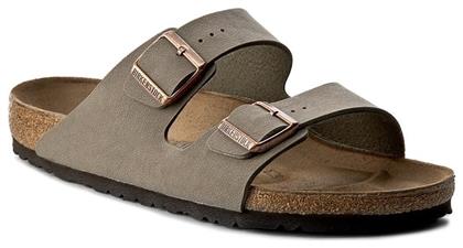 Birkenstock Arizona Birko-Flor Nubuck Δερμάτινα Ανδρικά Σανδάλια σε Χρώμα Regular Fit