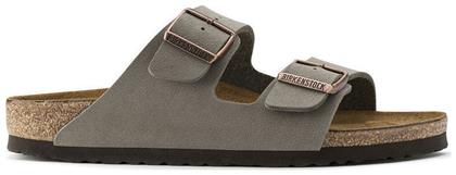 Birkenstock Arizona Birko-Flor Nubuck Γυναικεία Σανδάλια Ανατομικά Stone από το Cosmossport