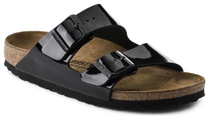 Birkenstock Arizona Birko-Flor Patent Γυναικεία Σανδάλια Ανατομικά σε Μαύρο Χρώμα Narrow Fit από το ProjectShops