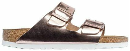 Birkenstock Arizona Soft Footbed Natural Δερμάτινα Ανατομικά Σανδάλια