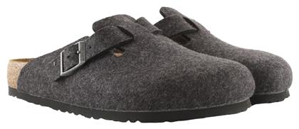 Birkenstock Boston Χειμερινές Ανδρικές Παντόφλες Γκρι από το Z-mall