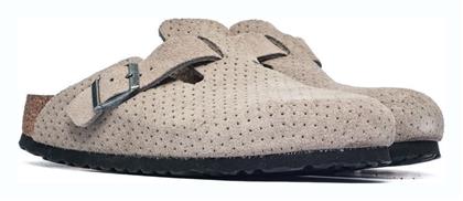 Birkenstock Boston Dotted Ανατομικά Σαμπό Γκρι