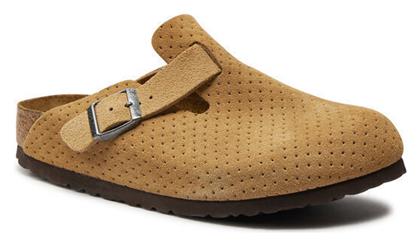 Birkenstock Boston Γυναικεία Ανατομικά Σαμπό Μπεζ