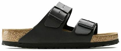 Birkenstock Classic Arizona Birko Flor Ανδρικά Σανδάλια σε Μαύρο Χρώμα Narrow Fit από το Mustshoes