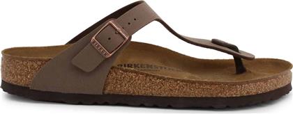 Birkenstock Classic Gizeh Δερμάτινα Ανδρικά Σανδάλια Mocha Regular Fit από το Cosmossport