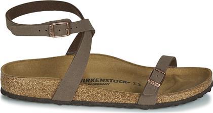 Birkenstock Daloa Birkibuc Δερμάτινα Ανατομικά Σανδάλια σε Καφέ Χρώμα Narrow Fit