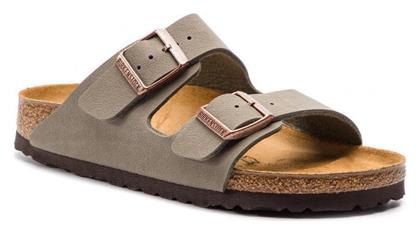 Birkenstock Δερμάτινα Γυναικεία Σανδάλια Ανατομικά Stone Narrow Fit από το MyShoe