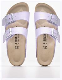 Birkenstock Δερμάτινα Γυναικεία Σανδάλια σε Μωβ Χρώμα Narrow Fit