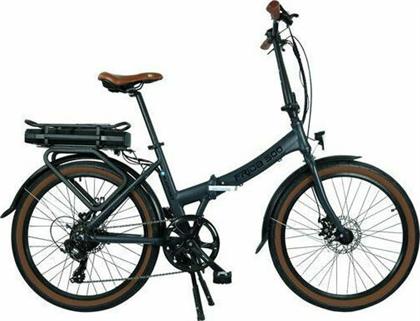 Blaupunkt Frida 500 24'' Μαύρο Σπαστό Ηλεκτρικό Ποδήλατο Πόλης με 6 Ταχύτητες και Δισκόφρενα