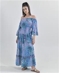 Ble Resort Collection Γυναικείο Μακρύ Φόρεμα Παραλίας Μπλε από το Esmarket
