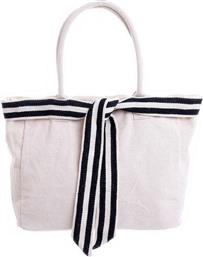 Ble Resort Collection Υφασμάτινη Τσάντα Θαλάσσης Λευκή από το Spitishop