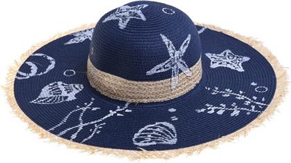 Ble Resort Collection Γυναικείο Ψάθινο Καπέλο Μπλε από το Esmarket