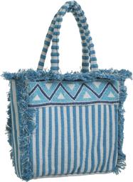Ble Resort Collection Υφασμάτινη Τσάντα Θαλάσσης Μπλε από το 24home