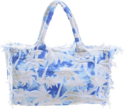 Ble Resort Collection Υφασμάτινη Τσάντα Θαλάσσης σε Μπλε χρώμα από το Spitishop