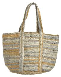 Ble Resort Collection Ψάθινη Τσάντα Θαλάσσης με Ρίγες