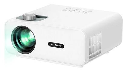 BlitzWolf BW-V5 Projector Full HD Λάμπας LED με Ενσωματωμένα Ηχεία Λευκός