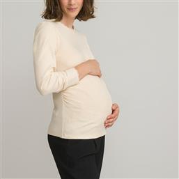 Μπλούζα εγκυμοσύνης με στρογγυλή λαιμόκοψη και δαντέλα από το La Redoute