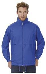 B&C Air Ανδρικό Μπουφάν Αντιανεμικό Royal Blue