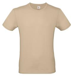 B&C E150 Ανδρικό Διαφημιστικό T-shirt Κοντομάνικο Sand από το Blooza