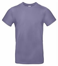 B&C E190 Ανδρικό Διαφημιστικό T-shirt Κοντομάνικο Millenial Lilac από το Blooza