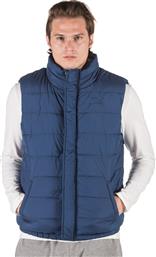 Body Action Αμάνικο Ανδρικό Μπουφάν Puffer για Άνοιξη Dark Blue από το Zakcret Sports