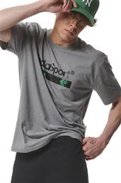 Body Action Ανδρικό T-shirt Κοντομάνικο Γκρι από το Zakcret Sports