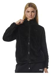 Body Action Fleece Γυναικεία Ζακέτα με Φερμουάρ σε Μαύρο Χρώμα από το Outletcenter