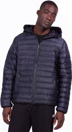 Body Action Puffer Μαύρο Μπουφάν Με Κουκούλα 073926 Black από το ProteinStar