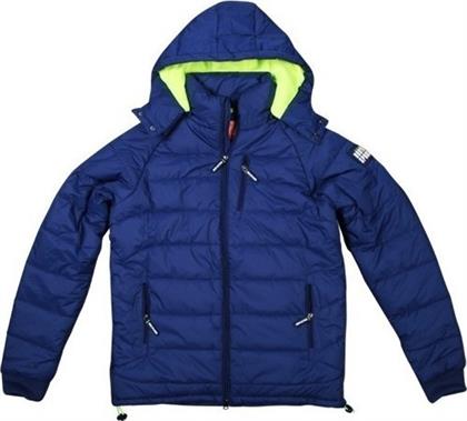 Body Action Winter Fleece Lined Jacket 073516-Blue από το ProteinStar