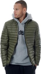 BodyTalk 1182-958929 Ανδρικό Μπουφάν Puffer για Χειμώνα Olive από το Bodytalk