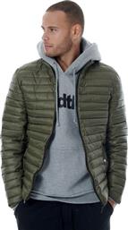 BodyTalk 1192-958929 Ανδρικό Μπουφάν Puffer για Χειμώνα Χακί από το Zakcret Sports
