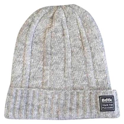 BodyTalk Beanie Unisex Σκούφος Πλεκτός σε Γκρι χρώμα