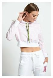 BodyTalk Cropped Γυναικείο Φούτερ με Κουκούλα Ροζ από το Outletcenter