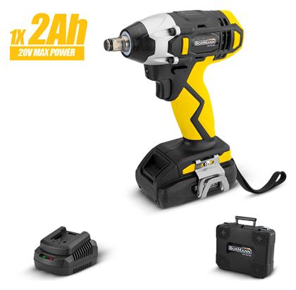 Bormann BCD2620 Μπουλονόκλειδο Μπαταρίας 20V 1x2Ah με Υποδοχή 1/2''