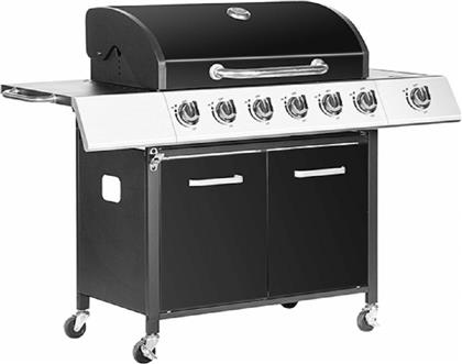 Bormann Elite BBQ4600 Superb Ψησταριά Υγραερίου Μαντεμένιας Σχάρας 83x45εκ. με 6 Εστίες 19.2kW και Πλαϊνό Μάτι