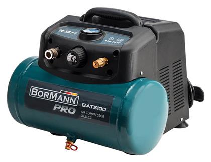 Bormann Pro BAT5100 Μονοφασικό Κομπρεσέρ Αέρος 97dB με Ισχύ 1.5hp και Αεροφυλάκιο 6lt