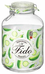 Bormioli Rocco Fido Βάζο Γενικής Χρήσης με Αεροστεγές Καπάκι Γυάλινο Διάφανο 5000ml